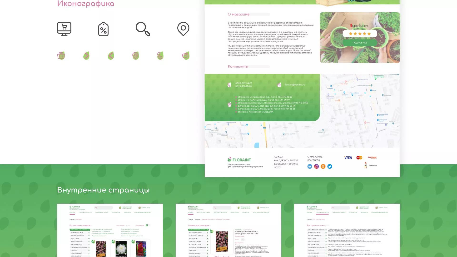 Создание логотипа и интернет-магазина «FLORAINT» в Лакинске