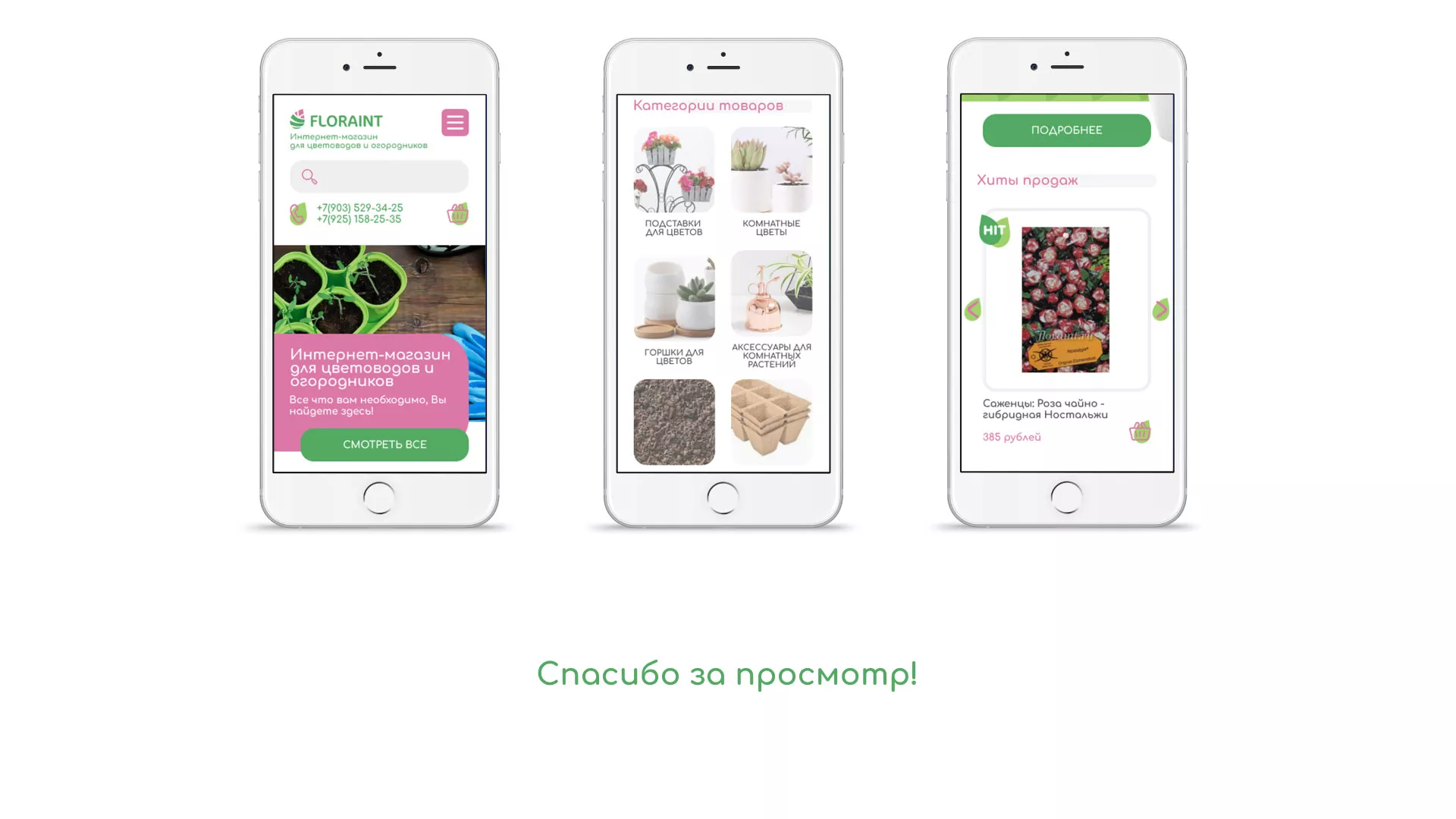 Создание логотипа и интернет-магазина «FLORAINT» в Лакинске